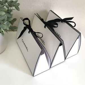 3 Chanel Gift Boxes, Triangular